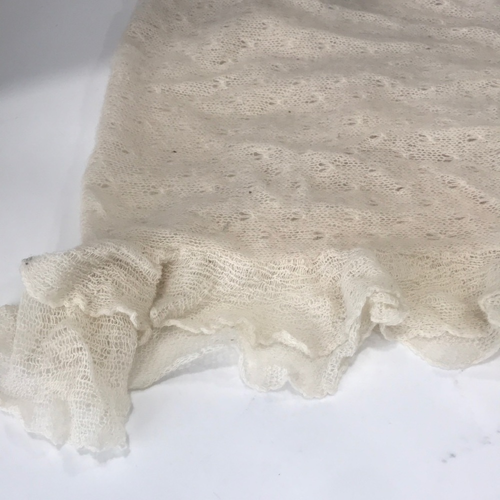 White Cashmere Pashma Scarf - Ivory